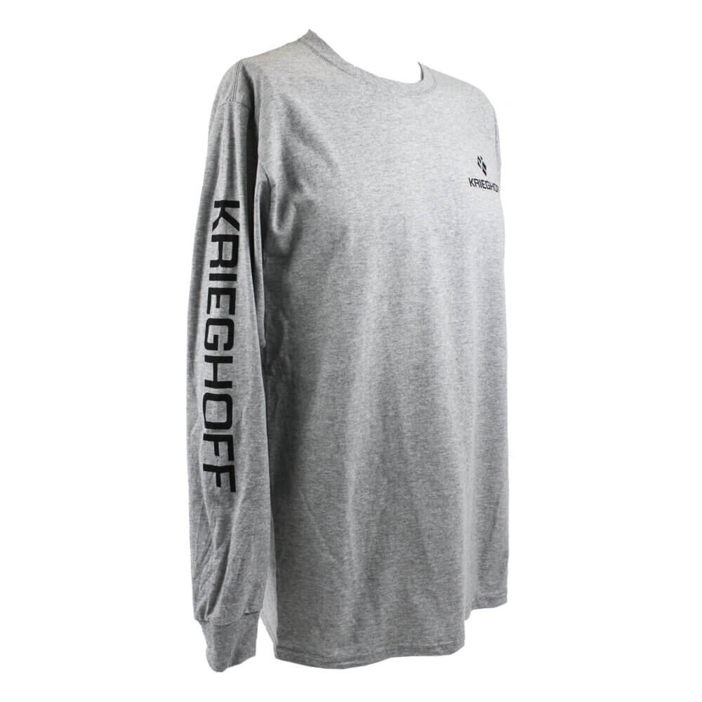 Krieghoff Long Sleeve T-Shirt, Athletic Grey – Small and Large Only