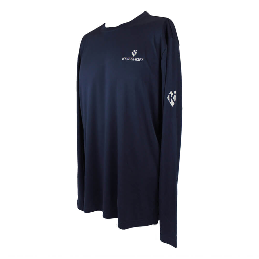 Long Sleeve Performance T-Shirt, Navy Blue – Available in Tall Sizes!