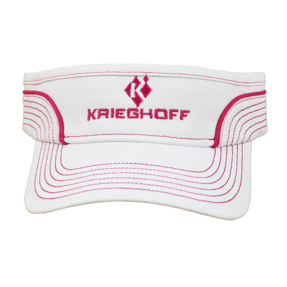 Krieghoff Ladies’ Visor, White/Pink